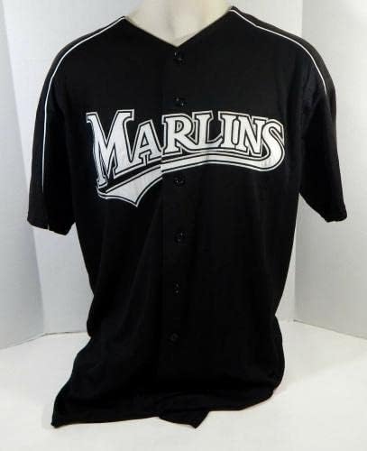 2003-06 פלורידה מרלינס אהרון איסטון 89 משחק נעשה שימוש בג'רזי שחור BP ST 2XL 106 - משחק משומש גופיות MLB