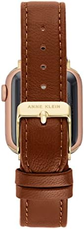 להקת אופנה עור של אן קליין עבור Apple Watch Secure, מתכוונן, החלפת להקת Apple Watch, מתאימה לרוב מפרקי כף היד