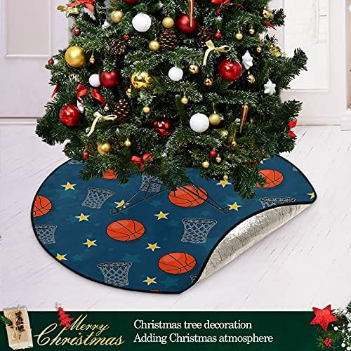 עץ חג המולד של כדורסל מחצלת עץ אטום למים עמדת מגש שטיח מחצלת מתחת לאביזר עץ חג המולד לקישוט חג המולד אספקת בית
