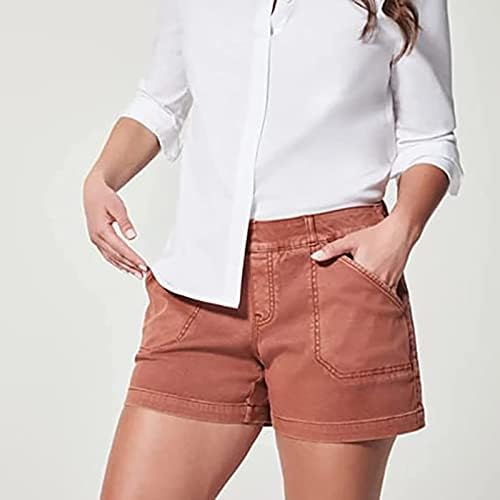 מכנסיים קצרים של נתיב לנשים מכנסיים קצרים בכושר רגיל עם כיסים 2023 מכנסיים אתלטים מזדמנים של קיץ צ'ינו קצר