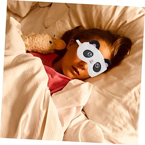 Hemoton 4 PCS מסיכת עיניים קטיפה כרית עיניים שינה מסכות עיניים לילדים מסכות עיניים בהאפלה מכסה עיניים שינה