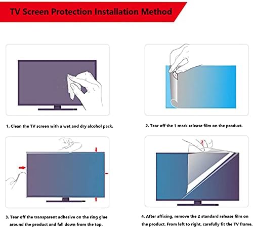 מגן מסך טלוויזיה אנטי-סנוור של Kelunis, סינון אור כחול הגנה על עיניים הגנה על עיניים לוח מגן אור כחול לטלוויזיה