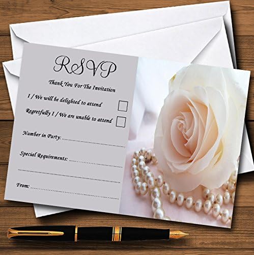 פניני לילך ורד מותאמים אישית כרטיסי RSVP בהתאמה אישית