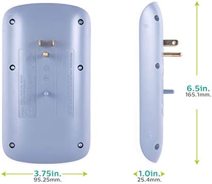 מאריך פיליפס 6-אאוטלטים עם מגן מתח נמל 4-USB, תחנת טעינה, 900 ג'ול, מתאם כוח מקורקע, אור מחוון, 3-שיניים, 4.2